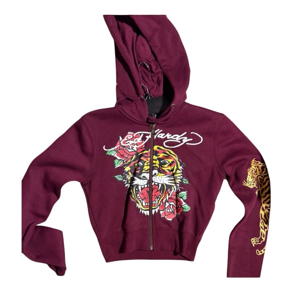 Ed Hardy Zip Up Hoodie Size Xsmall NWOT - Picture 5 of 5